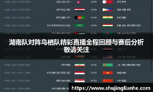 湖南队对阵鸟栖队精彩直播全程回顾与赛后分析敬请关注